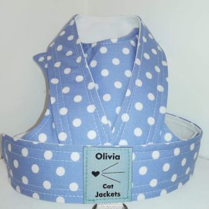 Polka Dots - Light Blue (Back Fastening)
