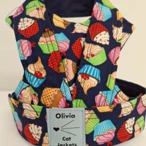 Cupcakes - Navy (Back Fastening)