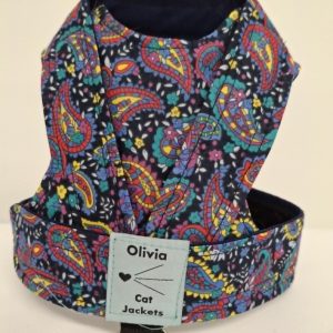 Paisley - Navy (Back Fastening)