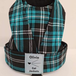 Tartan - Teal (Back Fastening)
